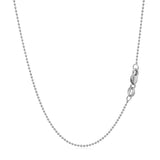 14k White Gold Bead Chain 1.0mm - Premium Chains - Just $288.99! Shop now at Pulse Designer Fashion