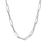 14k White Gold Bold Paperclip Chain (4.2 mm) - Premium Chains - Just $821.99! Shop now at Pulse Designer Fashion