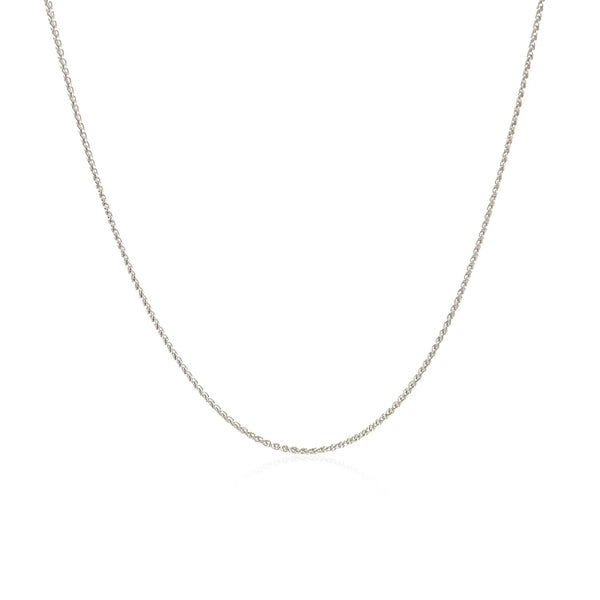 10k White Gold Wheat Chain 0.6mm - Premium Chains - Just $178.99! Shop now at Pulse Designer Fashion