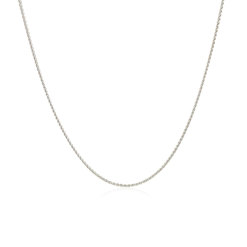 10k White Gold Wheat Chain 0.6mm - Premium Chains - Just $178.99! Shop now at Pulse Designer Fashion