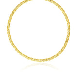 14k Yellow Gold Fancy Byzantine Chain Necklace - Premium Necklaces - Just $1882.99! Shop now at Pulse Designer Fashion