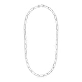 Sterling Silver Paperclip Chain Necklace - Premium Necklaces - Just $228.99! Shop now at Pulse Designer Fashion