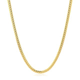 2.6mm 14k Yellow Gold Classic Solid Miami Cuban Chain - Premium Chains - Just $1599.99! Shop now at Pulse Designer Fashion