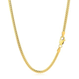 2.6mm 14k Yellow Gold Classic Solid Miami Cuban Chain - Premium Chains - Just $1599.99! Shop now at Pulse Designer Fashion