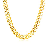 14k Yellow Gold Polished Miami Cuban Chain Necklace - Premium Necklaces - Just $10205.99! Shop now at Pulse Designer Fashion