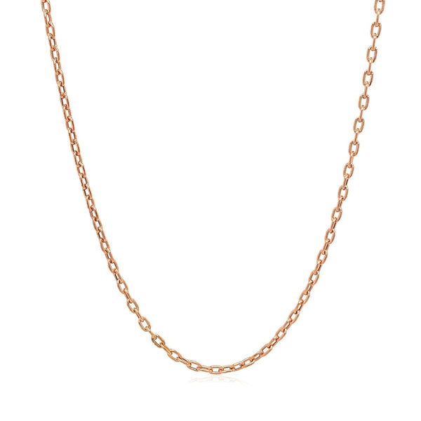 Double Extendable Cable Chain in 14k Rose Gold (1.9mm) - Premium Chains - Just $435.99! Shop now at Pulse Designer Fashion