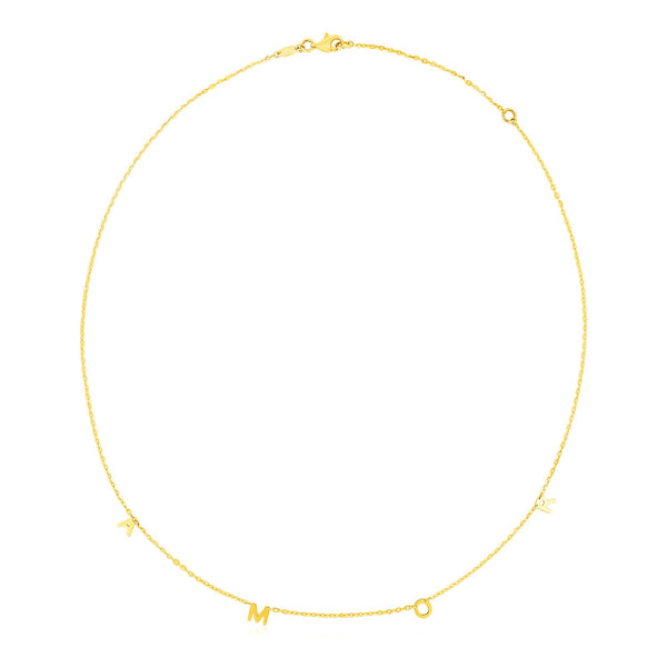 14k Yellow Gold Amor Necklace - Premium Necklaces - Just $411.99! Shop now at Pulse Designer Fashion