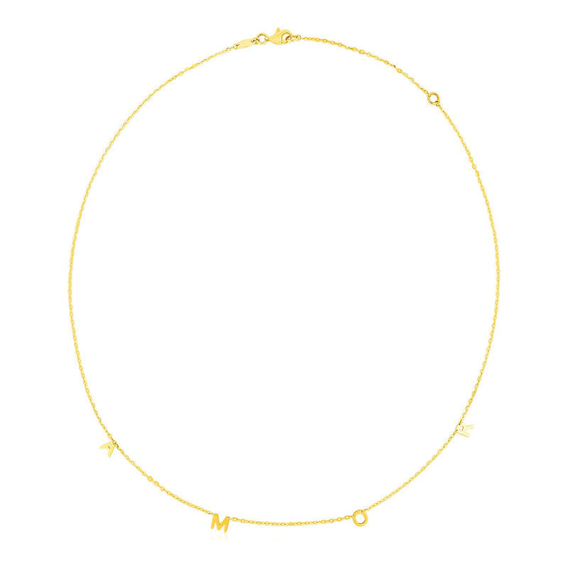 14k Yellow Gold Amor Necklace - Premium Necklaces - Just $411.99! Shop now at Pulse Designer Fashion