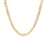 3.2 mm 14k Two Tone Gold Pave Curb Chain - Premium Chains - Just $941.99! Shop now at Pulse Designer Fashion