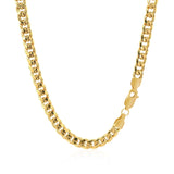 4.5mm 14k Yellow Gold Miami Cuban Semi Solid Chain - Premium Chains - Just $2045.99! Shop now at Pulse Designer Fashion