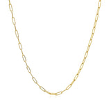 14K Yellow Gold Fine Paperclip Chain (1.5mm) - Premium Chains - Just $304.99! Shop now at Pulse Designer Fashion