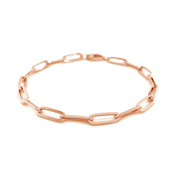 14K Rose Gold Bold Paperclip Chain Bracelet - Premium Bracelets - Just $418.99! Shop now at Pulse Designer Fashion