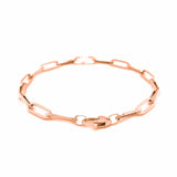 14K Rose Gold Bold Paperclip Chain Bracelet - Premium Bracelets - Just $418.99! Shop now at Pulse Designer Fashion