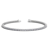 14k White Gold Round Diamond Tennis Bracelet (2 cttw) - Premium Bracelets - Just $5968.99! Shop now at Pulse Designer Fashion