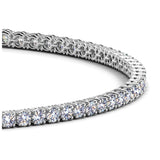 14k White Gold Round Diamond Tennis Bracelet (2 cttw) - Premium Bracelets - Just $5968.99! Shop now at Pulse Designer Fashion