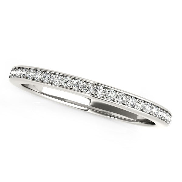 14k White Gold Classic Style Diamond Wedding Band (1/5 cttw) - Premium Rings - Just $1485.99! Shop now at Pulse Designer Fashion