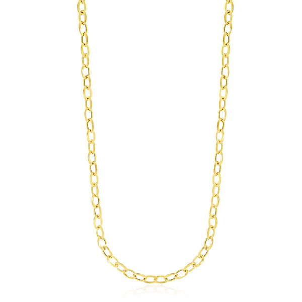 14k Yellow Gold Cable Chain Style Polished Necklace - Premium Necklaces - Just $1493.99! Shop now at Pulse Designer Fashion