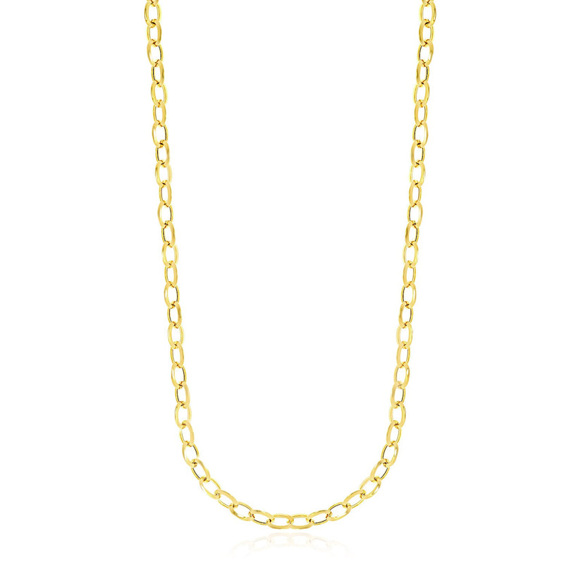 14k Yellow Gold Cable Chain Style Polished Necklace - Premium Necklaces - Just $1493.99! Shop now at Pulse Designer Fashion