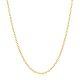 18k Yellow Gold Round Cable Link Chain 1.5mm - Premium Chains - Just $556.99! Shop now at Pulse Designer Fashion