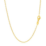 18k Yellow Gold Round Cable Link Chain 1.5mm - Premium Chains - Just $556.99! Shop now at Pulse Designer Fashion