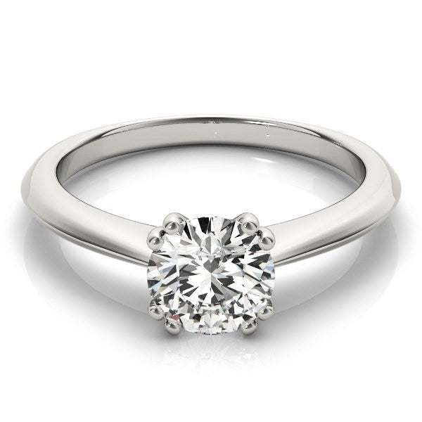 14k White Gold Double Prong Set Solitaire Diamond Engagement Ring (1 cttw) - Premium Rings - Just $6415.99! Shop now at Pulse Designer Fashion