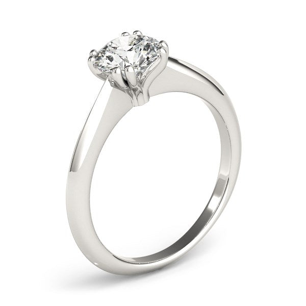 14k White Gold Double Prong Set Solitaire Diamond Engagement Ring (1 cttw) - Premium Rings - Just $6415.99! Shop now at Pulse Designer Fashion