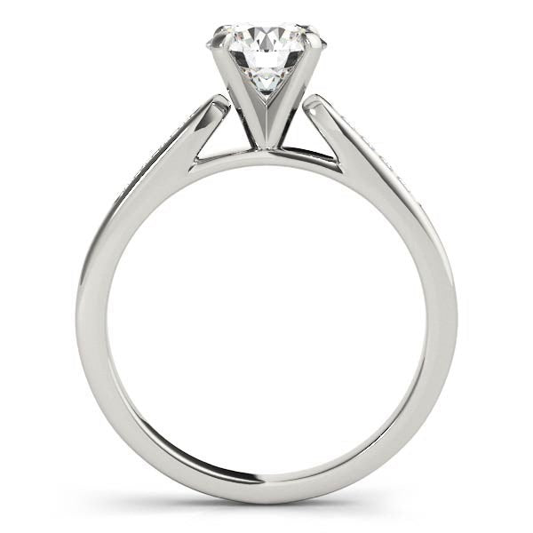 14k White Gold Single Row Diamond Engagement Ring (1 cttw) - Premium Rings - Just $6637.99! Shop now at Pulse Designer Fashion