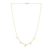 14k Yellow Gold Necklace with Six Pointed Stars - Premium Necklaces - Just $537.99! Shop now at Pulse Designer Fashion