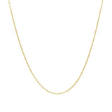 Adjustable Cable Chain in 14k Yellow Gold (1.0mm) - Premium Chains - Just $323.99! Shop now at Pulse Designer Fashion