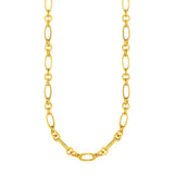 14k Yellow Gold Twisted and Polished Link Necklace - Premium Necklaces - Just $1680.99! Shop now at Pulse Designer Fashion