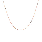 14k Rose Gold Classic Box Chain 0.4mm - Premium Chains - Just $186.99! Shop now at Pulse Designer Fashion