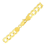 7.0mm 10k Yellow Gold Curb Bracelet - Premium Bracelets - Just $1187.99! Shop now at Pulse Designer Fashion