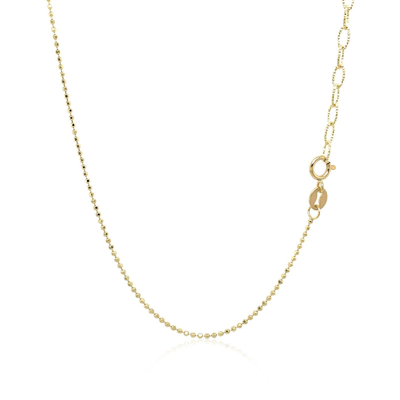 14k Yellow Gold Necklace with Round Diamond Charms - Premium Necklaces - Just $1959.99! Shop now at Pulse Designer Fashion