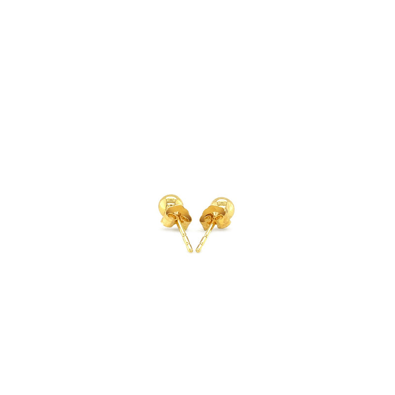 14k Yellow Gold Ball Style Stud Earrings (4.0 mm) - Premium Earrings - Just $83.99! Shop now at Pulse Designer Fashion