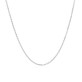 14k White Gold Diamond Cut Cable Link Chain 0.8mm - Premium Chains - Just $175.99! Shop now at Pulse Designer Fashion