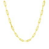 14K Yellow Gold Paperclip Chain (2.5mm) - Premium Chains - Just $685.99! Shop now at Pulse Designer Fashion