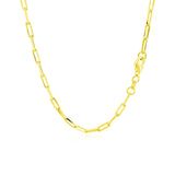 14K Yellow Gold Paperclip Chain (2.5mm) - Premium Chains - Just $685.99! Shop now at Pulse Designer Fashion