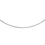 Sterling Silver Classic Omega Chain Necklace (4.0mm) - Premium Necklaces - Just $126.99! Shop now at Pulse Designer Fashion