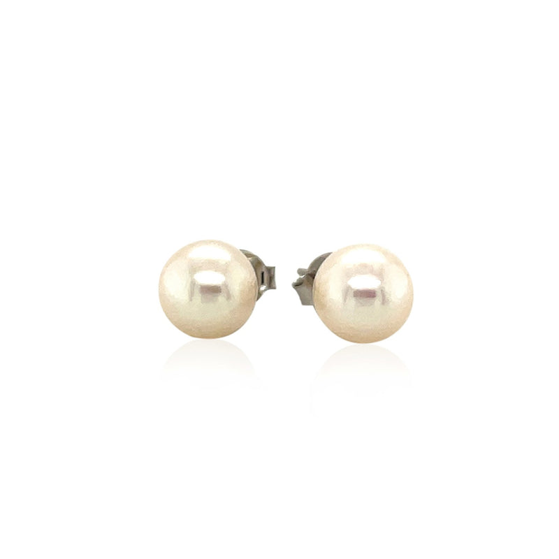 Freshwater Pearl Earrings in Sterling Silver - Premium Earrings - Just $83.99! Shop now at Pulse Designer Fashion