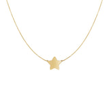 14k Yellow Gold Necklace with Five Pointed Star - Premium Necklaces - Just $250.99! Shop now at Pulse Designer Fashion