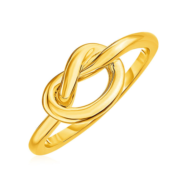 14k Yellow Gold Polished Knot Ring - Premium Rings - Just $733.99! Shop now at Pulse Designer Fashion