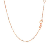 14k Rose Gold 17 inch Necklace with Round White Topaz - Premium Necklaces - Just $431.99! Shop now at Pulse Designer Fashion