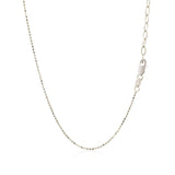 14k White Gold Necklace with Round Diamond Charms - Premium Necklaces - Just $1959.99! Shop now at Pulse Designer Fashion