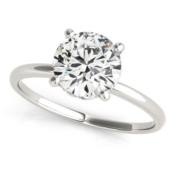 14k White Gold Prong Set Round Diamond Engagement Ring (2 cttw) - Premium Rings - Just $31502.99! Shop now at Pulse Designer Fashion