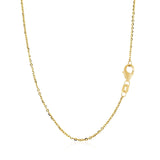 14k Yellow Gold Chain Necklace with a Shiny Flat Bar - Premium Necklaces - Just $433.99! Shop now at Pulse Designer Fashion