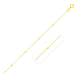 Bead Links Saturn Chain in 14k Yellow Gold (3.5mm) - Premium Chains - Just $205.99! Shop now at Pulse Designer Fashion