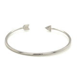 Sterling Silver Polished Arrow Cuff Bangle - Premium Bangles - Just $93.99! Shop now at Pulse Designer Fashion