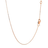 Double Extendable Box Chain in 14k Rose Gold (0.6mm) - Premium Chains - Just $238.99! Shop now at Pulse Designer Fashion