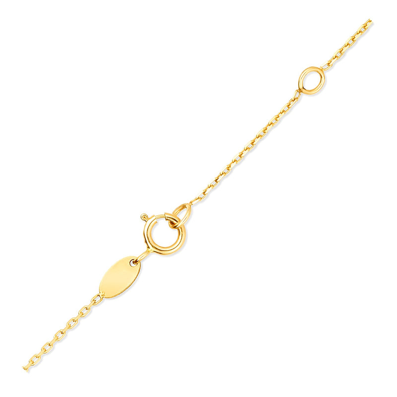 14k Yellow Gold Chain Necklace with Cross Stations - Premium Necklaces - Just $460.99! Shop now at Pulse Designer Fashion