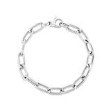 Sterling Silver Wide Paperclip Chain Bracelet - Premium Bracelets - Just $108.99! Shop now at Pulse Designer Fashion